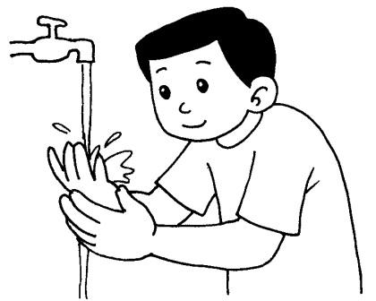 1 membasuh tangan